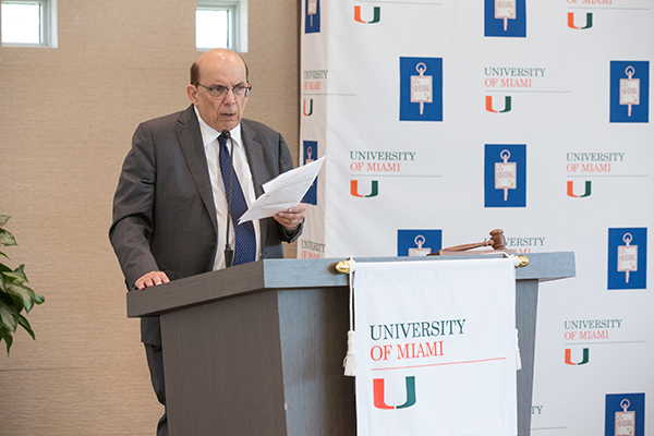 Dr. Russo at the PBK Ceremony